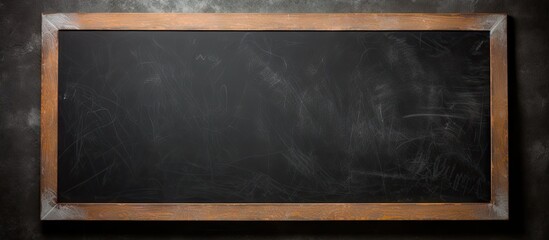 Educational Concept: A Simple Blackboard with a Chalkboard Background Ready to Inspire Learning - obrazy, fototapety, plakaty