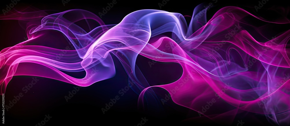 Poster Dynamic Abstract Smoke Swirls Creating a Mesmerizing Background Effect