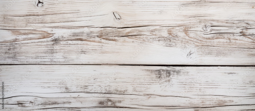Aufkleber rustic white wooden background with distressed textured surface for design and decor