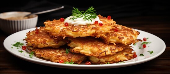 Delicious Food with Sumptuous Sauce: Culinary Delight on a Plate