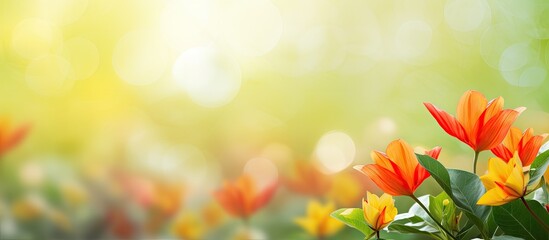 Obraz premium Vibrant Bouquet of Colorful Flowers Blooming in a Softly Blurred Garden Setting