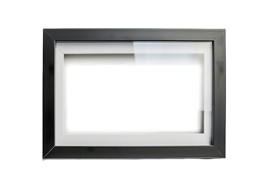 Modern Black Frame - Isolated on White Transparent Background