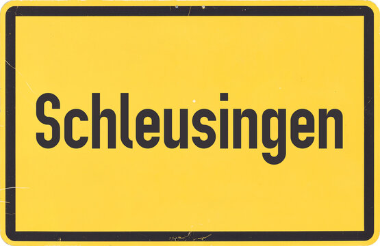 Ortsschild Schleusingen