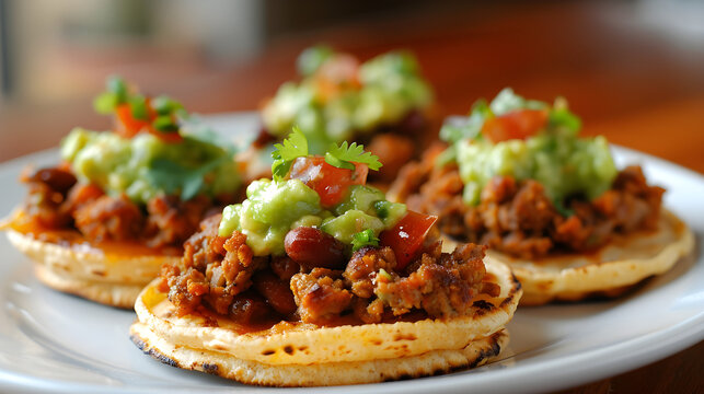 Savory homemade tostadas with fresh toppings