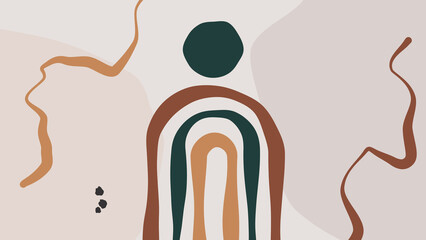 Beige Abstract Background In Minimal Trendy Style