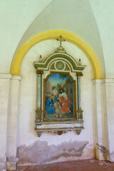 Fototapeta premium 21 04 23; Swieta Lipka Colorful Polychromy in the Holy Sanctuary of St. Mary Basillica dedicated to Blessed Virgin Mary Swieta Lipka. Poland