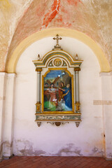 21 04 23; Swieta Lipka Colorful Polychromy in the Holy Sanctuary of St. Mary Basillica dedicated to Blessed Virgin Mary Swieta Lipka. Poland
