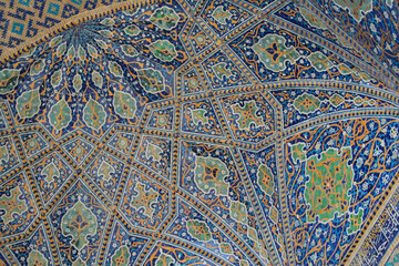 Detail at Tilya Kori Madrasa, Samarkand