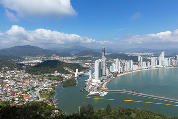 Balneario Camboriu beach in Santa Catarina Brazil.