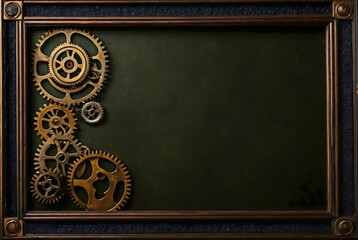 Steampunk Frame Background