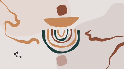 Beige Abstract Background In Minimal Trendy Style