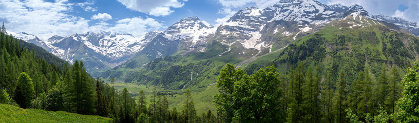 Panoramic view of East Alpes at the Ferleiten area in Austria - 753273258
