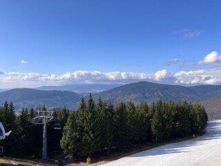 beautiful background of Czech mountains