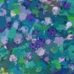 The abstract beauty of oil paintings and various flowers, lotus leaves, lotus roses, peonies, etc