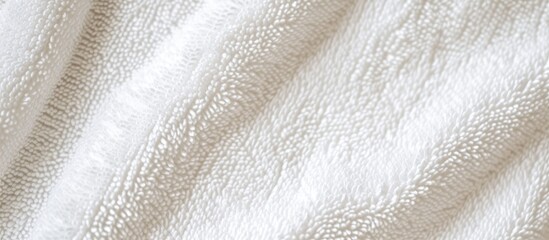 Fototapeta premium Abstract white cotton towel template with artistic linen canvas background. Perfect for text decoration.