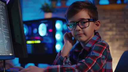 Dream job of IT developer kid