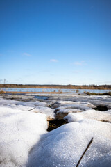 frozen landscape in winter
