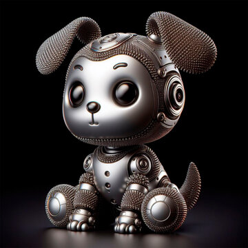 
Perro Robot Beb&eacute; de carita tierna y mirada de asombro