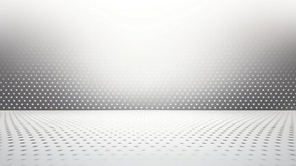 White minimalistic stage background with many small round holes