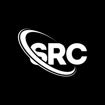 SRC logo. SRC letter. SRC letter logo design. Initials SRC logo linked with circle and uppercase monogram logo. SRC typography for technology, business and real estate brand.