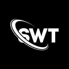 SWT logo. SWT letter. SWT letter logo design. Initials SWT logo linked with circle and uppercase monogram logo. SWT typography for technology, business and real estate brand.