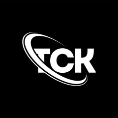 TCK logo. TCK letter. TCK letter logo design. Intitials TCK logo linked with circle and uppercase monogram logo. TCK typography for technology, business and real estate brand.