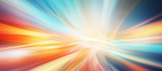 Obraz premium Blurred image of vibrant light with soft focus