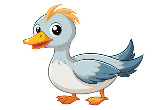 duck with illustration of cartoon 