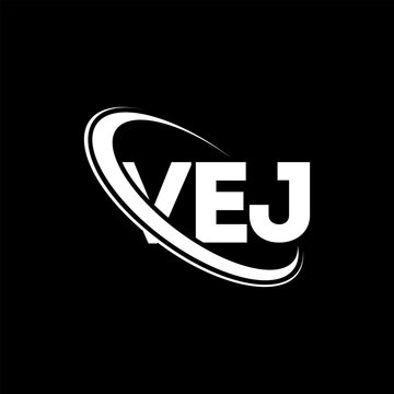 VEJ logo. VEJ letter. VEJ letter logo design. Initials VEJ logo linked with circle and uppercase monogram logo. VEJ typography for technology, business and real estate brand.