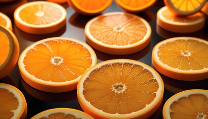 Orange slices background