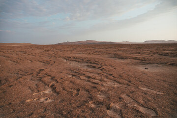 Desert iron sand landscape