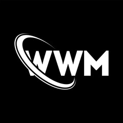 WWM logo. WWM letter. WWM letter logo design. Initials WWM logo linked with circle and uppercase monogram logo. WWM typography for technology, business and real estate brand.