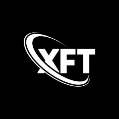 XFT logo. XFT letter. XFT letter logo design. Initials XFT logo linked with circle and uppercase monogram logo. XFT typography for technology, business and real estate brand.