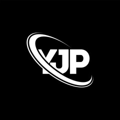 YJP logo. YJP letter. YJP letter logo design. Initials YJP logo linked with circle and uppercase monogram logo. YJP typography for technology, business and real estate brand.