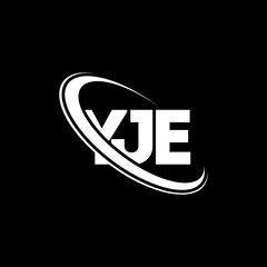 YJE logo. YJE letter. YJE letter logo design. Initials YJE logo linked with circle and uppercase monogram logo. YJE typography for technology, business and real estate brand.