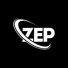 ZEP logo. ZEP letter. ZEP letter logo design. Initials ZEP logo linked with circle and uppercase monogram logo. ZEP typography for technology, business and real estate brand.