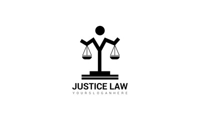A minimalist logo design with abstract lines forming the scales of justice, representing the interconnectedness of all aspects of the legal system.
