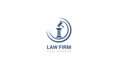 A dynamic logo featuring a lightning bolt striking a set of scales, symbolizing swift and decisive justice.
