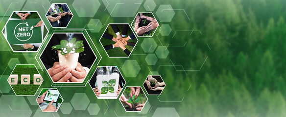 Green business ESG management tool to save world future concept model case idea to deal with bio...