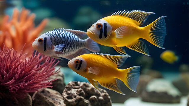 Stunning African Lake Malawi Cichlids