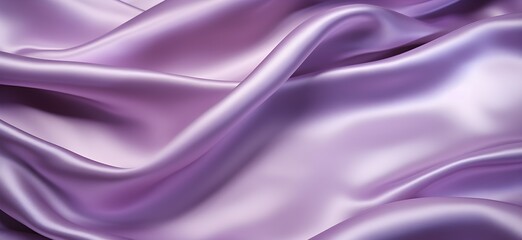 Fototapeta premium Purple violet silk fabric background, view from above. Smooth elegant colorful silk or satin shining luxury cloth texture can use as abstract background banner wallpaper with copy space, close-up