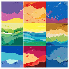 Abstract Watercolor Backgrounds	
