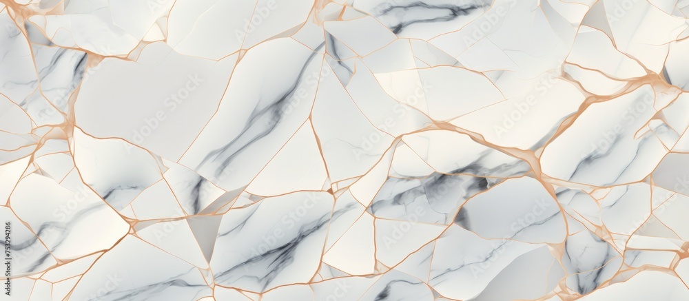 Aufkleber seamless marble pattern with light lines luxurious stone texture design for print