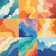Abstract Watercolor Backgrounds	
