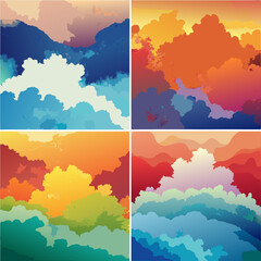 Abstract Watercolor Backgrounds	
