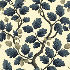 leaf frameless pattern to enlarge and use as graphic element like background, tiles, ai generated