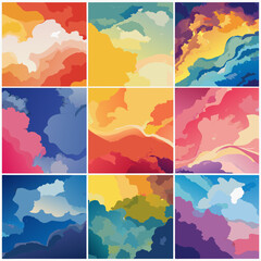 Abstract Watercolor Backgrounds	