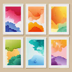 Abstract Watercolor Backgrounds	