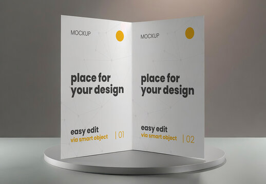 Bifold Stand Mockup 01