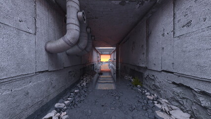 排水路　3DCGレンダリング